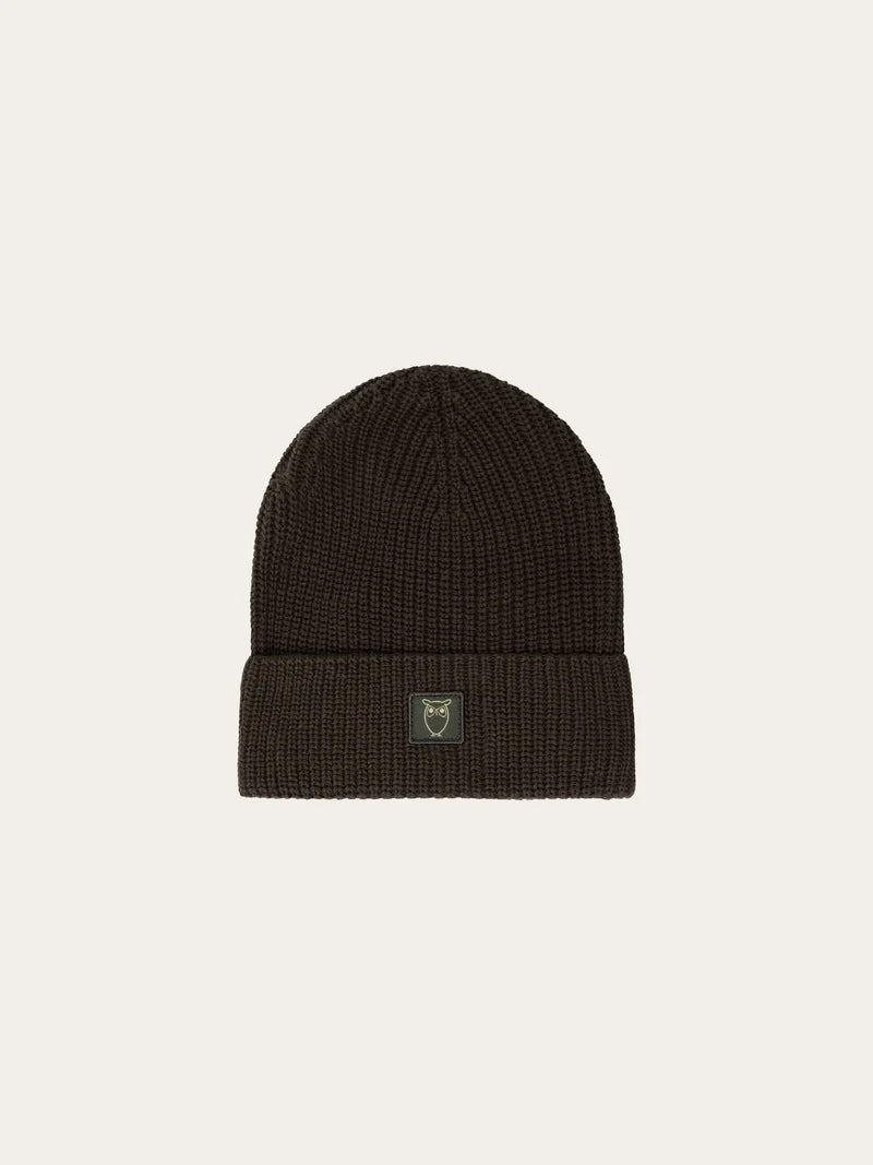 Knowledge Cotton Rip Badge Beanie