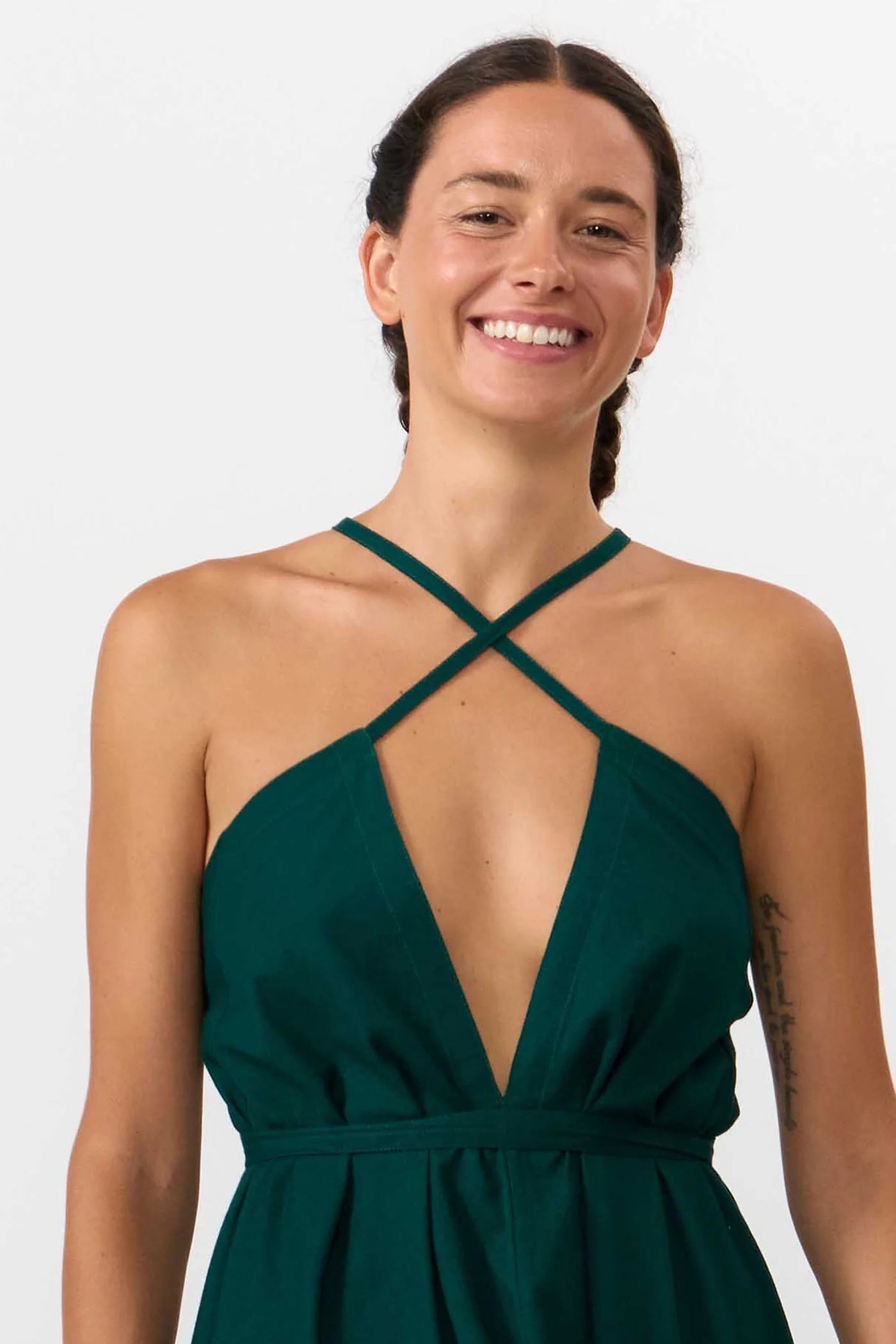 Suite 13 Kleid MP Midi Baumwoll-Leinen