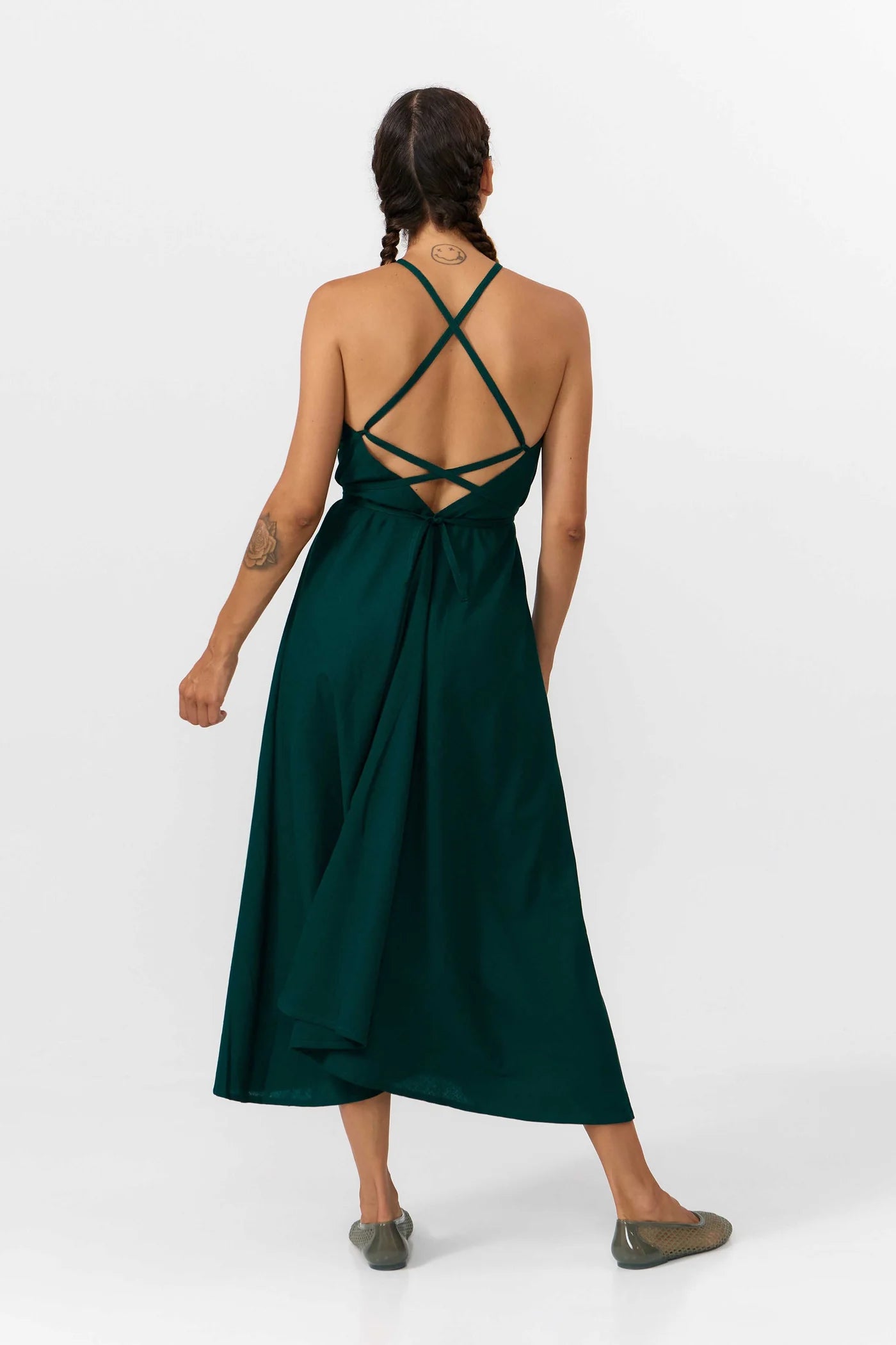 Suite 13 Kleid MP Midi Baumwoll-Leinen