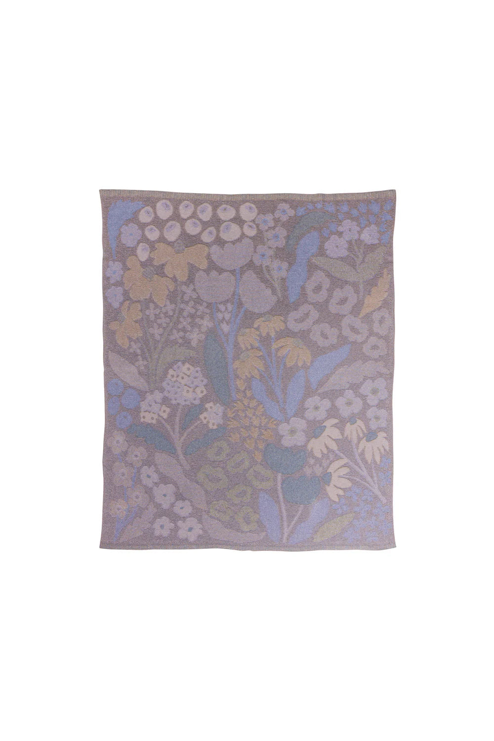 Tranquillo Strickdecke Lilae Fleur Bio-Baumwolle