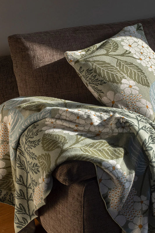 Tranquillo Strickdecke Elderberry Bio-Baumwolle