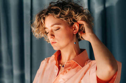 Fremdformat Ohrringe Tagua