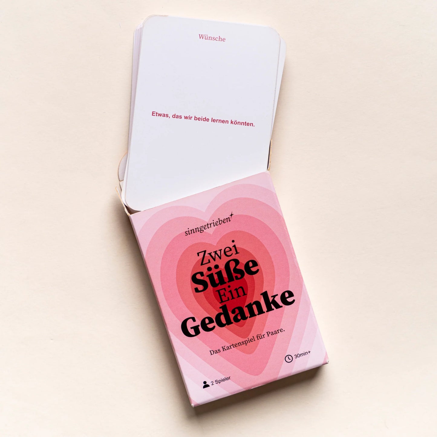 Sinngetrieben Kartenspiel Zwei Süße ein Gedanke