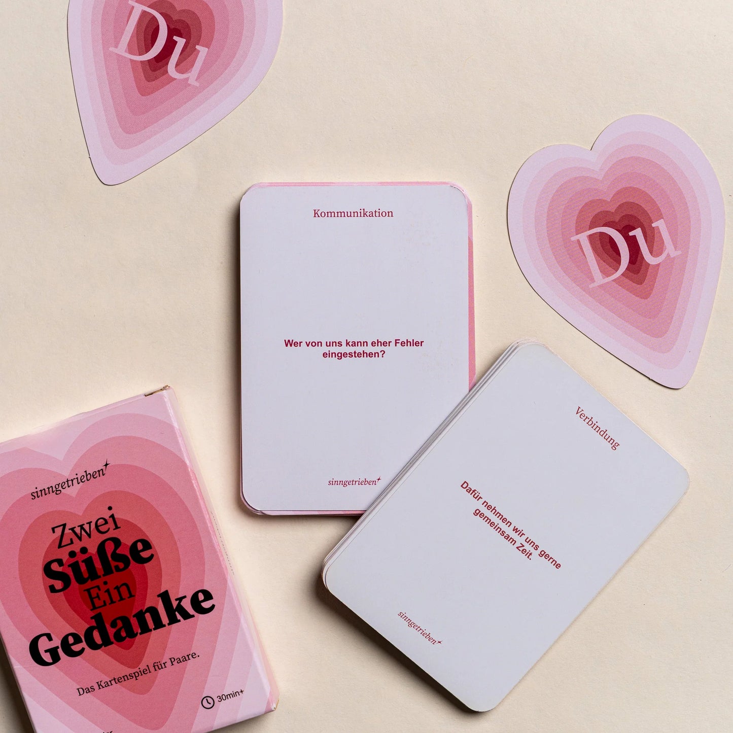 Sinngetrieben Kartenspiel Zwei Süße ein Gedanke