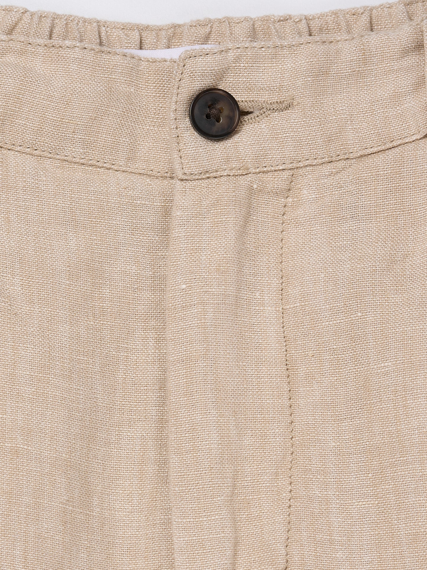 KnowledgeCotton Apparel Natural linen baggy shorts - GOTS/Vegan