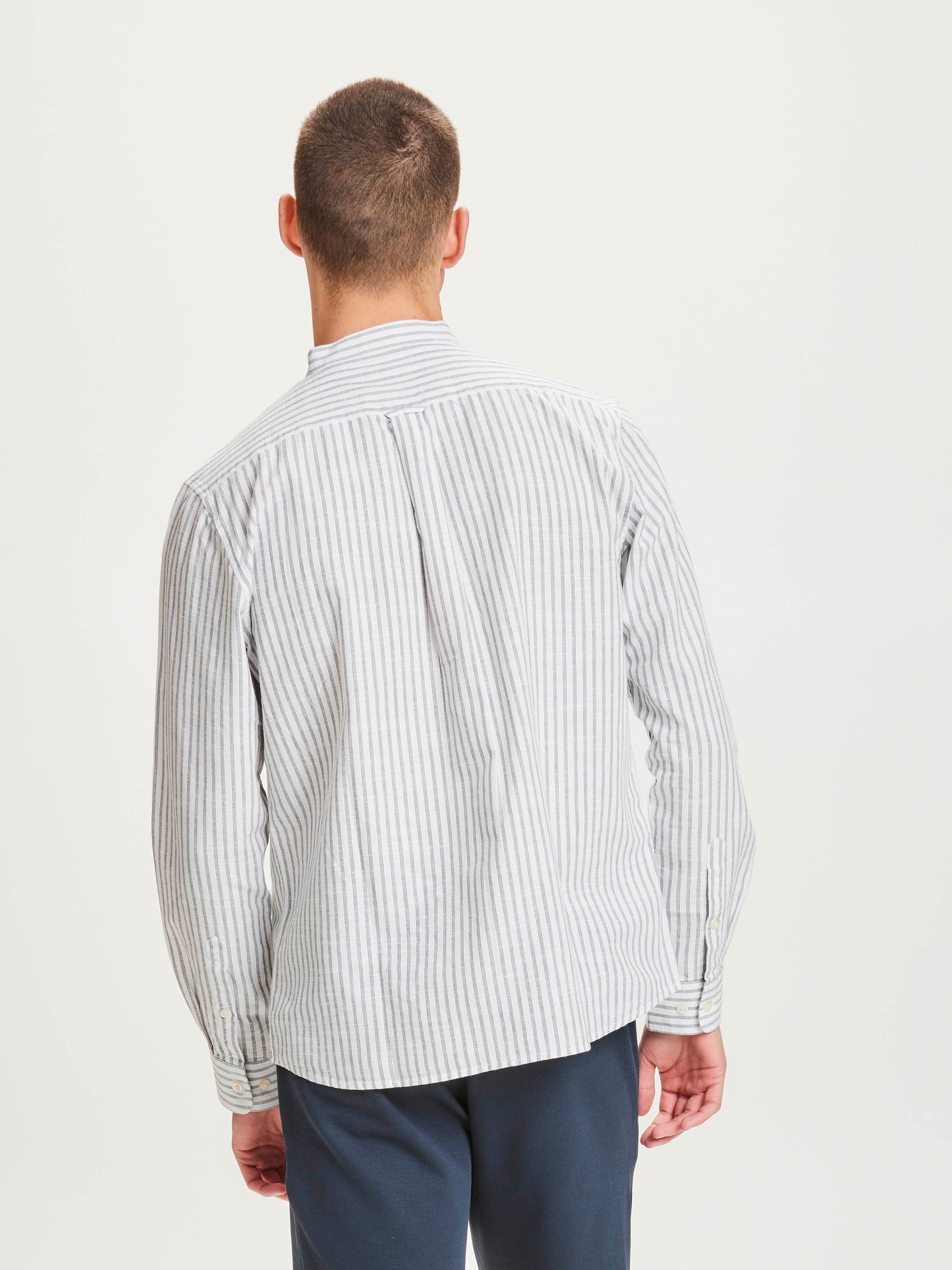 KnowledgeCotton Apparel Hemd LS striped Cotton/Linen